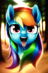Size: 512x768 | Tagged: safe, derpibooru import, machine learning generated, stable diffusion, rainbow dash, pony, image, mawshot, open mouth, png