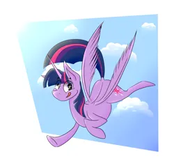 Size: 5081x4899 | Tagged: safe, artist:bumskuchen, derpibooru import, twilight sparkle, twilight sparkle (alicorn), alicorn, pony, cloud, flying, image, looking at you, png, simple background, solo
