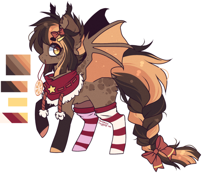 Size: 1787x1535 | Tagged: safe, artist:tay-niko-yanuciq, derpibooru import, oc, unofficial characters only, bat pony, pony, adoptable, bat pony oc, bat wings, clothes, image, png, simple background, socks, solo, striped socks, transparent background, wings