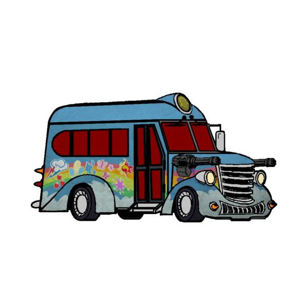 Size: 1000x1000 | Tagged: safe, derpibooru import, equestria girls, image, png, simple background, studebaker, the rainbooms tour bus, transparent background, twisted metal