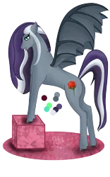 Size: 2500x4000 | Tagged: safe, artist:loopina, derpibooru import, oc, oc:lunaera, oc:lunaera fangs, bat pony, female, image, modeling, png, pocctober, simple background, solo, transparent background