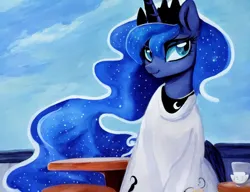 Size: 832x640 | Tagged: safe, derpibooru import, machine learning assisted, machine learning generated, princess luna, alicorn, pony, image, looking at you, png, smiling