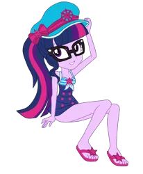 Size: 2400x2912 | Tagged: safe, artist:gmaplay, derpibooru import, sci-twi, twilight sparkle, equestria girls, equestria girls series, forgotten friendship, image, png, sci-twi swimsuit, solo