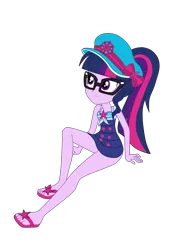 Size: 2900x3901 | Tagged: safe, artist:gmaplay, derpibooru import, sci-twi, twilight sparkle, equestria girls, equestria girls series, forgotten friendship, image, png, sci-twi swimsuit, solo