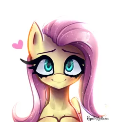 Size: 2800x2840 | Tagged: safe, artist:opal_radiance, derpibooru import, fluttershy, pegasus, pony, bright, cute, image, png, solo