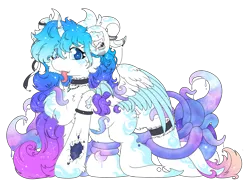 Size: 3649x2710 | Tagged: safe, artist:焰心fireworks, derpibooru import, oc, oc:shining blade, dracony, dragon, hybrid, original species, pony, succubus, succubus pony, image, png, solo, tentacles