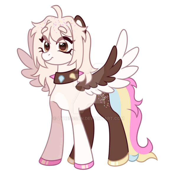 Size: 1024x1024 | Tagged: safe, artist:lynesssan, derpibooru import, oc, oc:milka, pegasus, pony, choker, colored wings, deviantart watermark, female, image, mare, obtrusive watermark, png, simple background, spiked choker, transparent background, two toned wings, watermark, wings