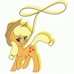 Size: 4000x4000 | Tagged: safe, artist:mrneo, derpibooru import, applejack, earth pony, image, jpeg, rope, simple background, solo, white background