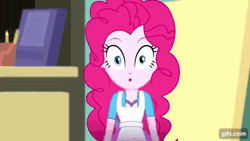 Size: 640x360 | Tagged: safe, derpibooru import, screencap, pinkie pie, eqg summertime shorts, equestria girls, the art of friendship, animated, gif, image, solo