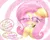 Size: 2350x1900 | Tagged: suggestive, artist:qlop, fluttershy, pony, abstract background, ahegao, bedroom eyes, blushing, breath, bust, chest fluff, choker, dialogue, dizzy, eyelashes, eyeshadow, female, floppy ears, heart, hypno eyes, hypnosis, hypnotized, image, kaa eyes, looking at something, makeup, mare, multicolored eyes, open mouth, open smile, pet play, pink eyeshadow, pink mane, png, raised hoof, salivating, signature, solo, solo female, tongue out, yellow coat