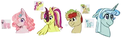 Size: 3267x1029 | Tagged: safe, artist:iesbeans, derpibooru import, oc, unofficial characters only, earth pony, kirin, pony, unicorn, winged kirin, image, png