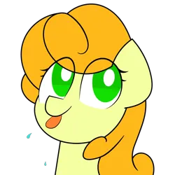 Size: 1296x1296 | Tagged: safe, artist:greenhoof, derpibooru import, carrot top, golden harvest, earth pony, pony, female, image, mare, png, simple background, solo, tongue out, transparent background, vector, white pupils