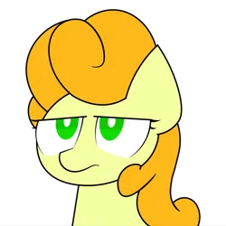 Size: 1620x1620 | Tagged: safe, artist:greenhoof, derpibooru import, carrot top, golden harvest, earth pony, pony, female, image, mare, png, simple background, solo, transparent background, unamused, vector, white pupils