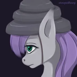Size: 800x800 | Tagged: safe, artist:stoopedhooy, derpibooru import, maud pie, pony, mlp fim's twelfth anniversary, bust, clothes, costume, derpibooru exclusive, female, halloween, halloween costume, hat, holiday, image, mare, nightmare night, png, portrait, solo