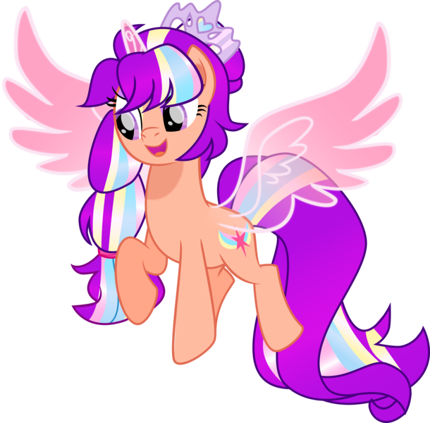 Size: 6273x6172 | Tagged: safe, artist:shootingstarsentry, derpibooru import, oc, oc:alice starscout, alicorn, pony, absurd resolution, artificial horn, artificial wings, augmented, g5, horn, image, magic, magic horn, magic wings, offspring, parent:hitch trailblazer, parent:sunny starscout, parents:sunnyhitch, png, simple background, solo, transparent background, wings