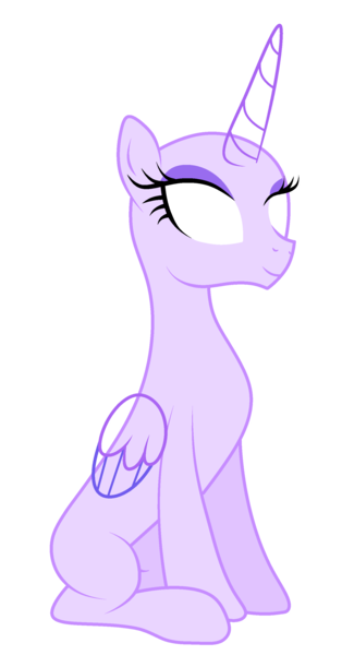 Size: 1497x2865 | Tagged: safe, artist:existencecosmos188, derpibooru import, oc, unofficial characters only, alicorn, pony, alicorn oc, bald, base, eyelashes, female, horn, image, mare, png, simple background, sitting, solo, transparent background, white eyes, wings