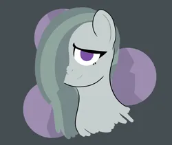 Size: 5870x4961 | Tagged: safe, artist:realgero, derpibooru import, marble pie, earth pony, pony, gray background, image, looking at you, png, simple background, solo