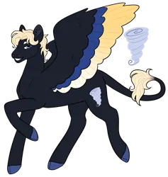 Size: 1280x1352 | Tagged: safe, artist:s0ftserve, derpibooru import, oc, oc:supercell, pegasus, pony, colored wings, image, magical lesbian spawn, male, multicolored wings, offspring, parent:lightning dust, parent:rolling thunder, png, simple background, solo, stallion, transparent background, wings