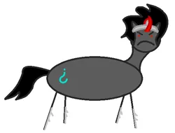 Size: 525x400 | Tagged: safe, artist:watermelon changeling, derpibooru import, king sombra, pony, 1000 hours in ms paint, angry, derpibooru exclusive, image, png, simple background, solo, stick figure, stylistic suck, the crystal empire 10th anniversary, white background