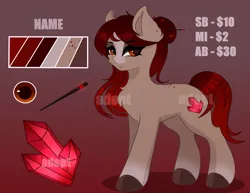 Size: 2200x1700 | Tagged: safe, artist:munrei, derpibooru import, oc, pony, adoptable, auction, auction open, cutie mark, hair accessory, image, png, your character here auction