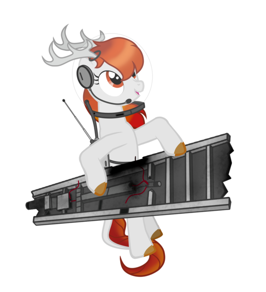 Size: 2830x3102 | Tagged: safe, artist:equestria secret guard, derpibooru import, oc, oc:surging daylight, pony, pony creator, bipedal, chinese text, dark star, female, horn, image, jetpack, mare, moon runes, movie, my little dark stars, png, spacesuit