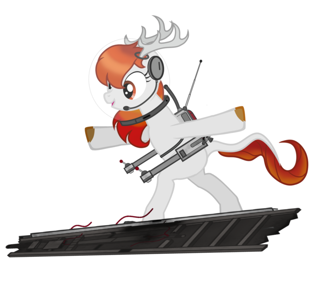 Size: 3390x3102 | Tagged: safe, artist:equestria secret guard, derpibooru import, oc, oc:surging daylight, pony, pony creator, bipedal, chinese text, dark star, female, horn, image, jetpack, mare, moon runes, movie, my little dark stars, png, spacesuit, surfboard, surfing