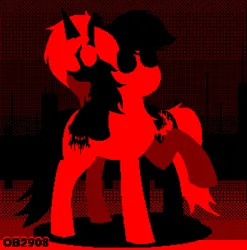 Size: 1184x1200 | Tagged: safe, artist:ob2908, derpibooru import, oc, oc:glare moon, oc:ordery break, unofficial characters only, earth pony, unicorn, duo, female, image, male, png