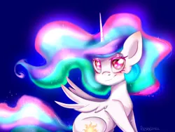 Size: 2852x2150 | Tagged: safe, artist:pozya1007, derpibooru import, princess celestia, alicorn, image, magic, png, solo