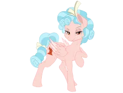 Size: 5300x4000 | Tagged: safe, artist:navanastra, derpibooru import, cozy glow, pegasus, pony, female, image, png, raised hoof, simple background, solo, transparent background