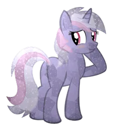 Size: 4202x4672 | Tagged: safe, artist:kuren247, derpibooru import, oc, unofficial characters only, crystal pony, pony, unicorn, blank flank, blushing, butt, g4, image, looking back, plot, png, show accurate, simple background, solo, the crystal empire 10th anniversary, transparent background