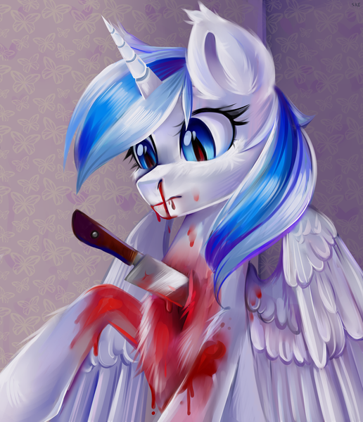 Size: 3490x4060 | Tagged: grimdark, artist:ske, derpibooru import, oc, alicorn, pony, commission, image, png, solo, version