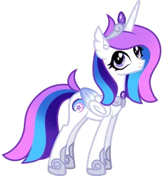 Size: 1639x1774 | Tagged: safe, artist:helenosprime, derpibooru import, oc, oc:etheria, alicorn, pony, alicorn oc, crown, female, horn, image, jewelry, mare, png, regalia, simple background, solo, transparent background, wings