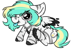 Size: 926x638 | Tagged: safe, artist:rokosmith26, derpibooru import, oc, oc:rokosmith, pegasus, angy, big eyes, cheeky, chibi, commission, cutie mark, image, pegasus oc, png, simple background, solo, tongue out, transparent background, wings, ych example, your character here, zebra hybrid