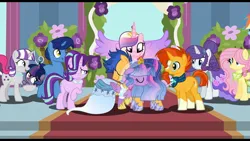 Size: 1280x720 | Tagged: safe, princess flurry heart, twilight sparkle, twilight velvet, alicorn, pony, hoof shoes, image, jpeg, my little pony