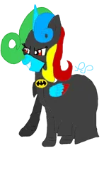 Size: 472x802 | Tagged: safe, artist:puzzlshield2, derpibooru import, oc, oc:puzzle shield, unofficial characters only, pony, batman, batmare, crossover, dc comics, image, png, simple background, solo, source in the description, tim burton, transparent background