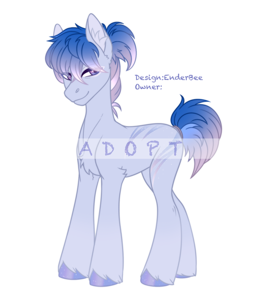 Size: 1457x1620 | Tagged: safe, artist:enderbee, derpibooru import, oc, earth pony, pony, adoptable, adoptable open, auction, auction open, design, image, multicolored hair, multicolored mane, png, slim, soft color, solo