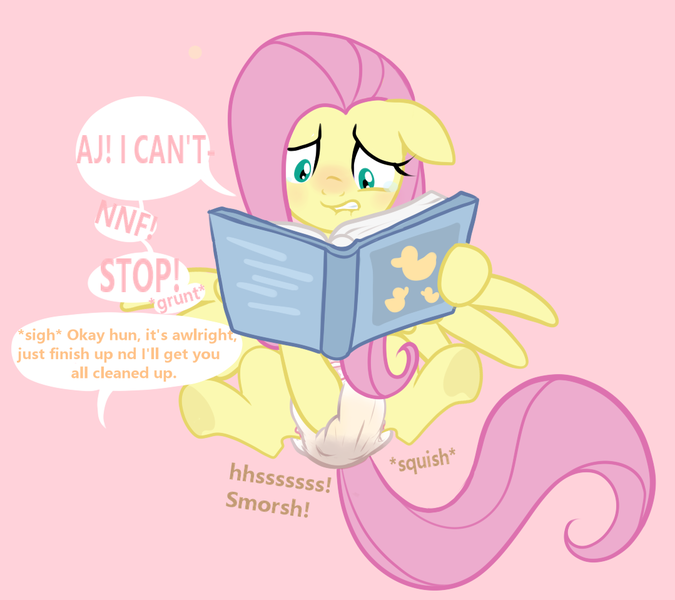 Size: 1079x959 | Tagged: questionable, artist:juicebarx, derpibooru import, fluttershy, blushing, diaper, diaper fetish, fetish, image, incontinence, messing, nervous, non-baby in diaper, offscreen character, pissing, png, poop, sequence, solo, speech bubble, urine, wetting, wetting diaper