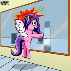 Size: 2000x2000 | Tagged: safe, artist:gradiusfanatic, derpibooru import, pipp petals, pegasus, pony, female, g5, image, mobile phone, phone, png, smartphone, solo, that pony sure does love phones