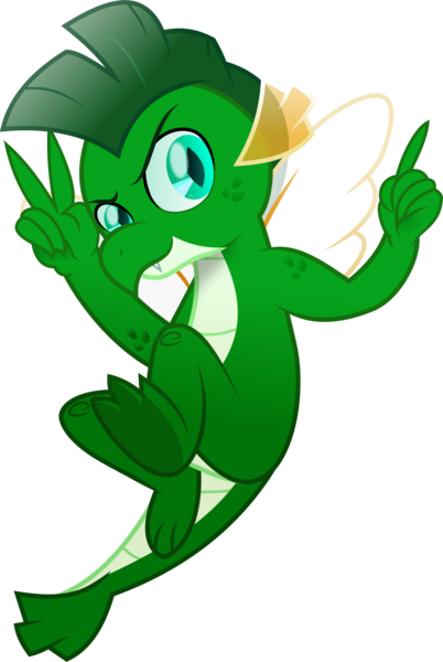 Size: 1826x2727 | Tagged: safe, artist:lincolnbrewsterfan, derpibooru import, oc, oc:tarkan809 the dragon, dragon, uprooted, .svg available, 2023 community collab, cyan eyes, derpibooru exclusive, determination, determined, determined face, determined look, determined smile, dragon oc, fangs, flying, gift art, image, inkscape, looking at you, male, movie accurate, non-pony oc, peace sign, png, pointing, raised leg, scales, shading, slit pupils, smiling, smiling at you, snout, spread wings, tail, teal eyes, underfoot, vector, wings