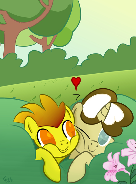 Size: 2206x2982 | Tagged: safe, artist:paintedskies, derpibooru import, oc, pegasus, cuddling, image, jpeg, oc x oc, rating:safe, shipping, unicon