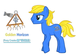 Size: 4041x2939 | Tagged: safe, artist:equestria secret guard, derpibooru import, oc, oc:golden horizon, earth pony, pony, pony creator, chinese text, earth pony oc, image, male, moon runes, png, simple background, stallion, transparent background