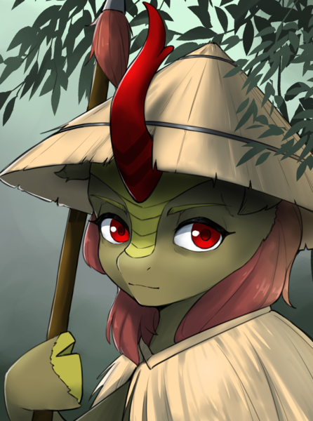 Size: 4979x6702 | Tagged: safe, artist:kaiser-sauce, derpibooru import, kirin, equestria at war mod, image, png, red eyes, vietnam