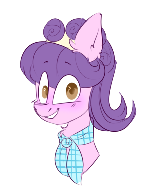 Size: 874x1004 | Tagged: safe, artist:creamyexxx, derpibooru import, suri polomare, earth pony, pony, blushing, bust, cute, ear fluff, female, grin, image, mare, png, simple background, smiling, solo, suribetes, transparent background