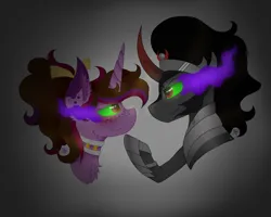 Size: 1000x800 | Tagged: safe, artist:kapai882, artist:kathe, derpibooru import, king sombra, oc, oc:kathe, oc:kathepaint, unicorn, blushing, image, png, the crystal empire 10th anniversary