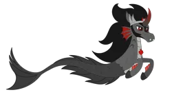 Size: 2005x1133 | Tagged: safe, artist:dyonys, derpibooru import, king sombra, siren, gem, image, male, png, simple background, siren gem, sirenified, solo, species swap, the crystal empire 10th anniversary, transparent background