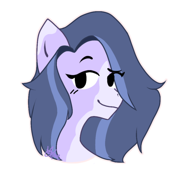 Size: 768x768 | Tagged: safe, artist:vixenpony, derpibooru import, oc, oc:silvermist, earth pony, pony, commission, eyes open, image, png, smiling, smirk