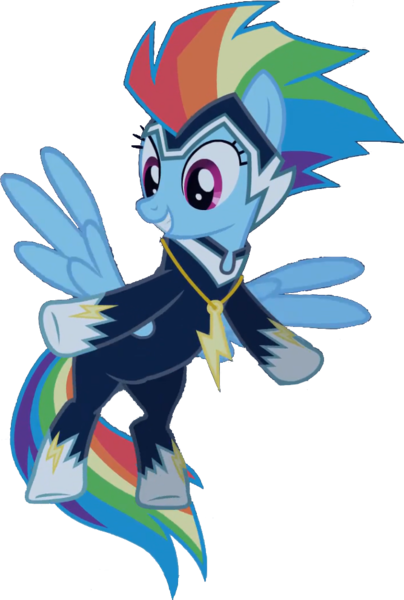 Size: 667x991 | Tagged: safe, artist:pascalmulokozi2, derpibooru import, edit, edited screencap, screencap, rainbow dash, zapp, pegasus, pony, power ponies (episode), background removed, female, flying, image, mare, not a vector, png, power ponies, simple background, solo, transparent background