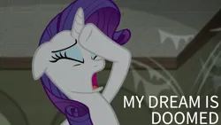 Size: 1920x1080 | Tagged: safe, derpibooru import, edit, edited screencap, editor:quoterific, screencap, rarity, the saddle row review, image, png, solo