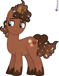 Size: 4000x5161 | Tagged: safe, artist:melisareb, derpibooru import, part of a set, pony, unicorn, .svg available, absurd resolution, confetti, crossover, gradient mane, gradient tail, image, kleptocorns, male, png, simple background, smiling, smirk, solo, stallion, tail, transparent background, truf, vector