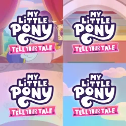 Size: 1920x1920 | Tagged: safe, derpibooru import, edit, edited screencap, editor:itsmgh1203, screencap, pipp petals, pegasus, pony, filly filling, my little pony: tell your tale, spoiler:g5, spoiler:my little pony: tell your tale, spoiler:tyts01e33, spoiler:tyts01e34, spoiler:tyts01e35, spoiler:tyts01e36, :o, cloud, eyes closed, female, g5, image, jpeg, mare, mobile phone, my little pony logo, open mouth, panic on harvest & hugs day, phone, selfie, sky, smartphone, sneaksy strikes again, solo, take flight in the marestream